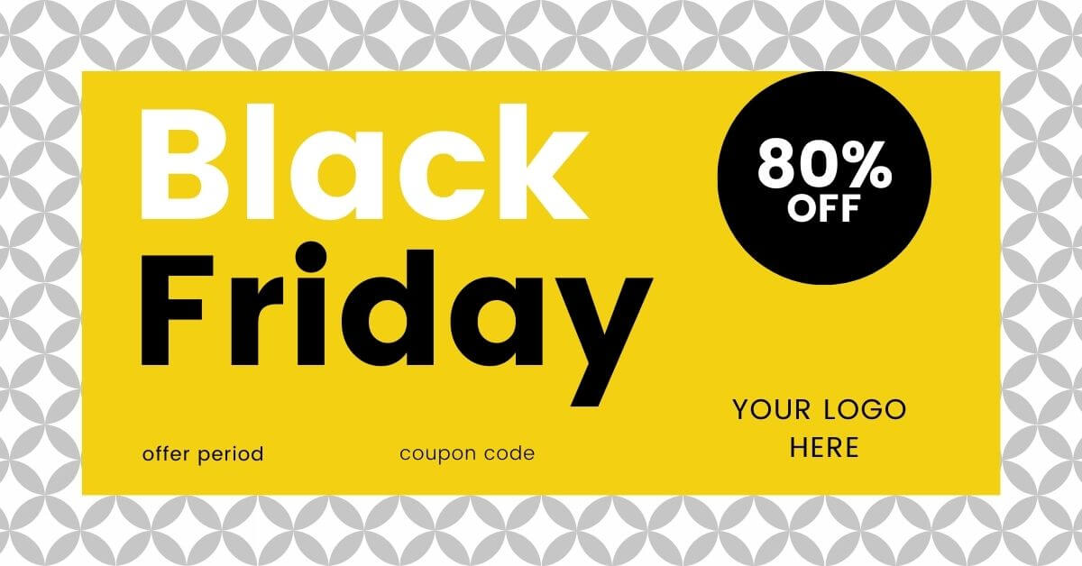 Black Friday template yellow
