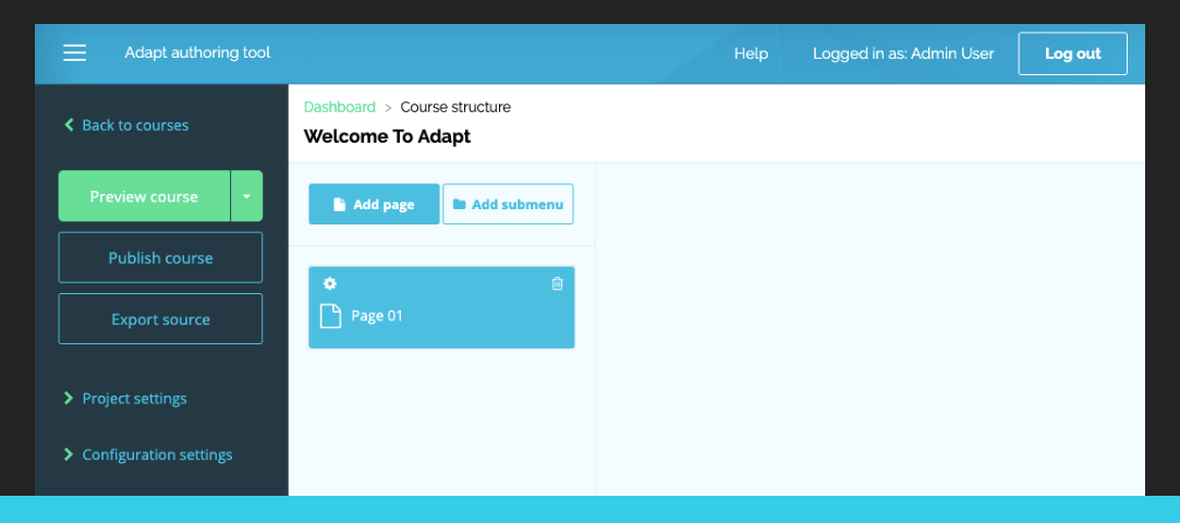 A screenshot showing Adapt Learning's platform.