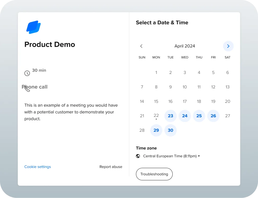 Schedule Coaching Sessions with Calendly