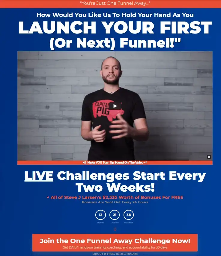 Launch your first or next funnel course.
