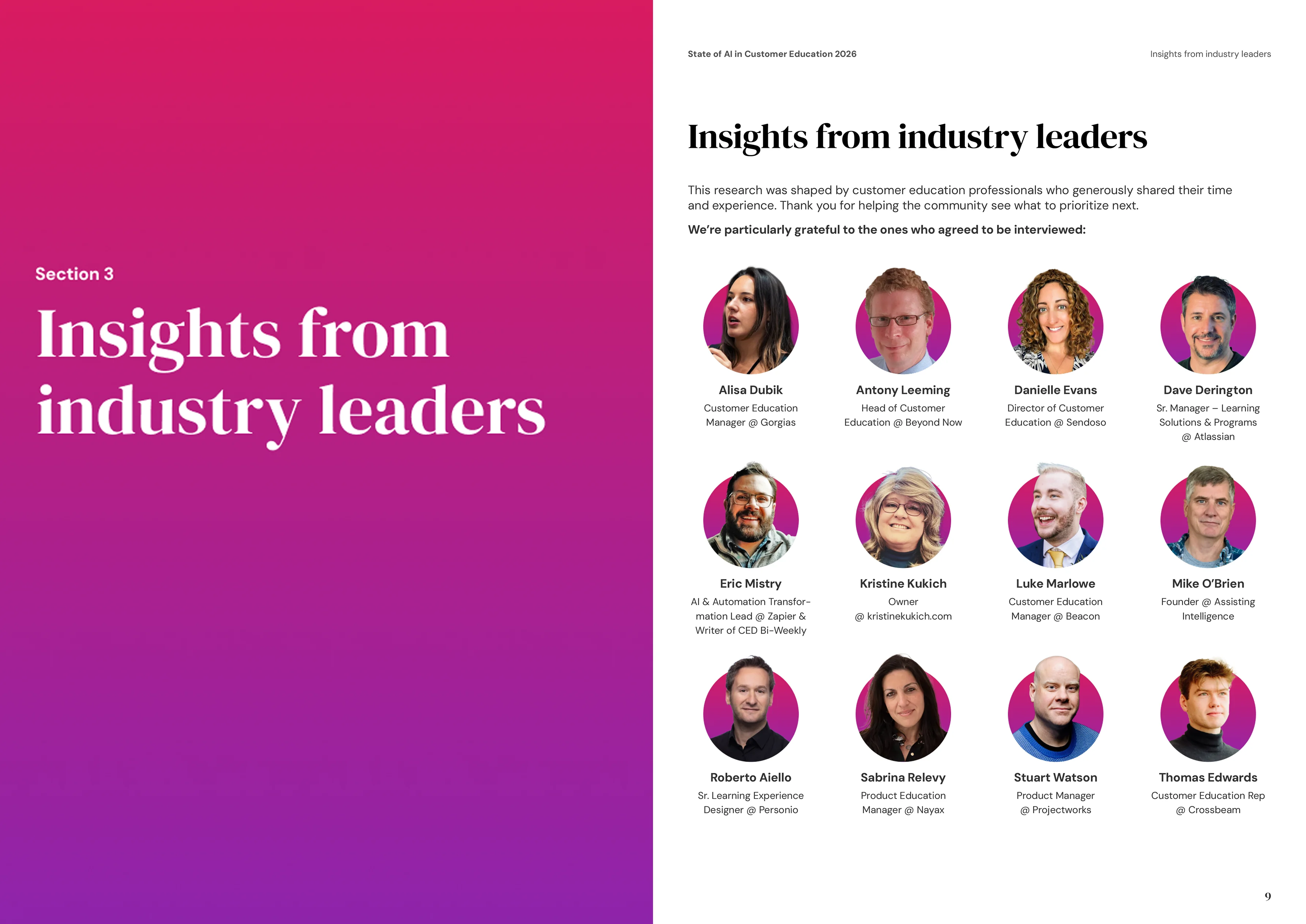 2026 State of AI in Customer Education - Sample page 1