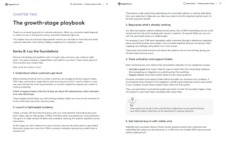 Scaling smarter in SaaS - Sample page 3